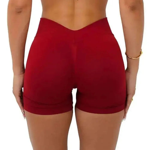 Gym Shorts Woman Butt Lifting Workout Short Leggings V
